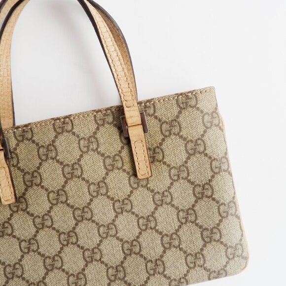 Authentic Preowned Gucci Beige GG Canvas Mini Handbag - Picture 11 of 16